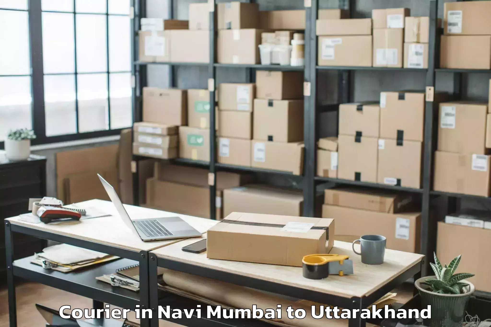 Book Your Navi Mumbai to Thalisain Courier Today